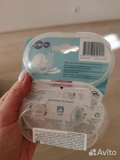 Пустышка avent 6 18