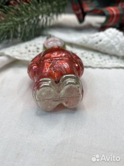 Елочная игрушка мальчик В шарфе СССР (сзр)