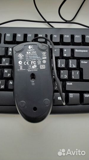 Клавиатура Logitech K120 и мышь Logitech RX 250