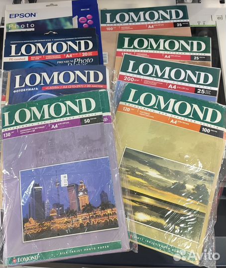 Фотобумага Lomond и Epson для струйной печати