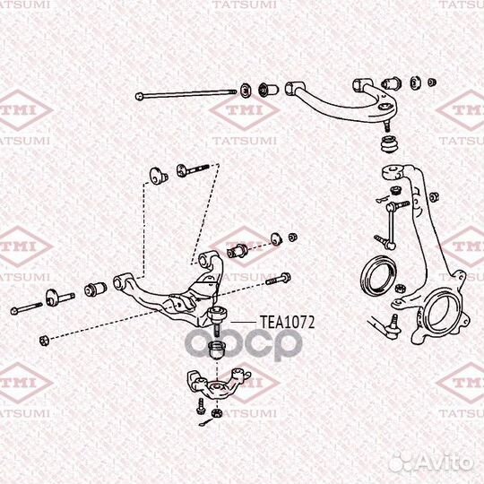 Опора шаровая перед прав/лев TEA1072 tatsumi