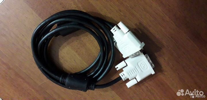 Шнур сигнальный для монитора синий/белый