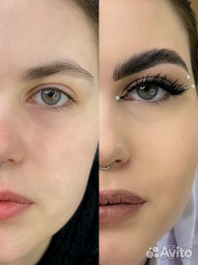 Наращивание ресниц в студии