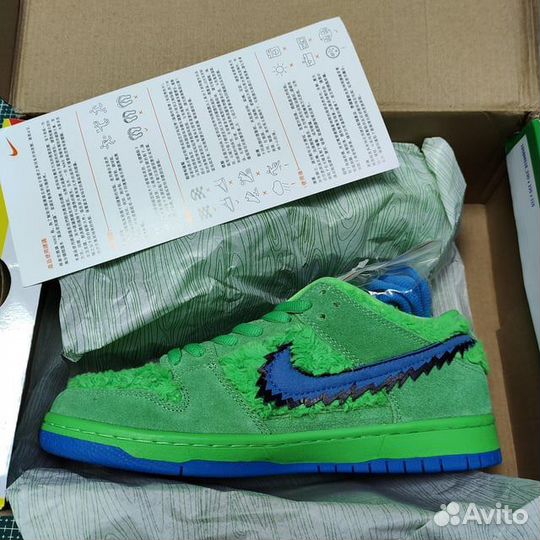 Кроссовки nike sb dunk low grateful dead