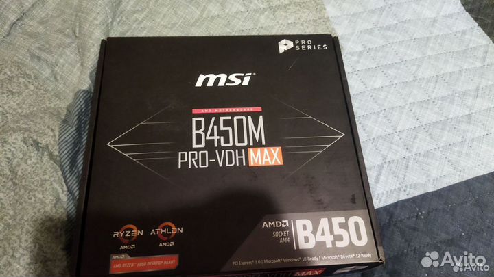 Материнская плата msi b450m pro vdh max