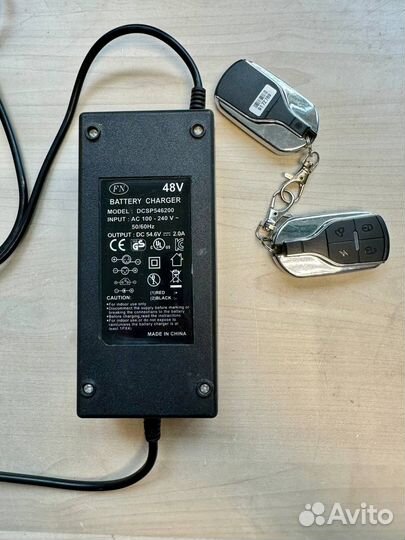 Блок питания 48В (54.6) 2А электросамокат