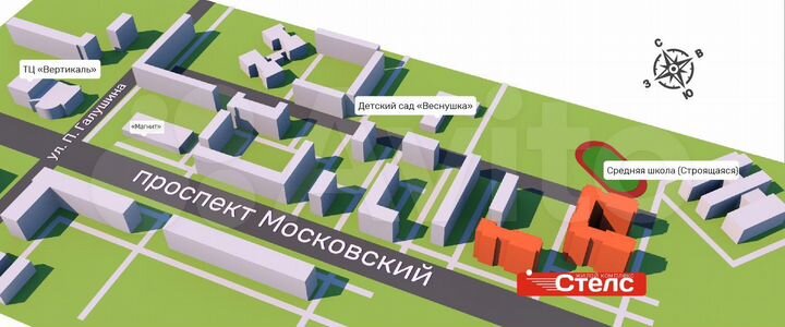 Квартира-студия, 27,8 м², 10/14 эт.