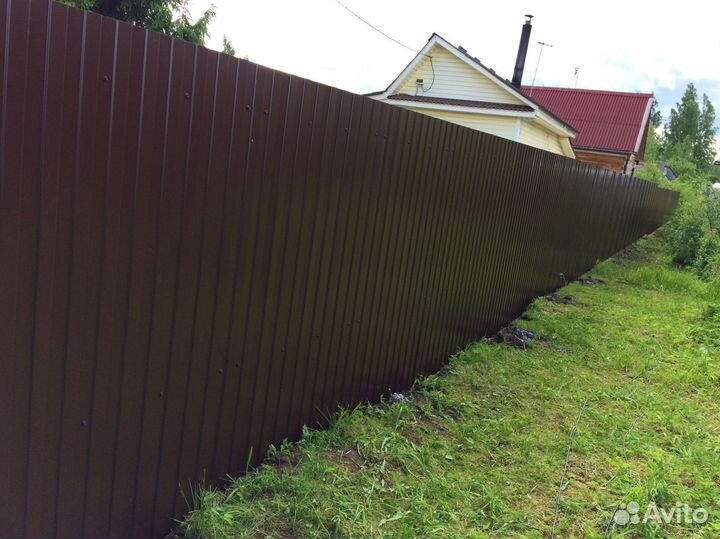 Забор из профнастила