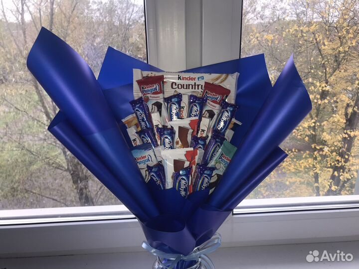 Сладкий букет из конфет