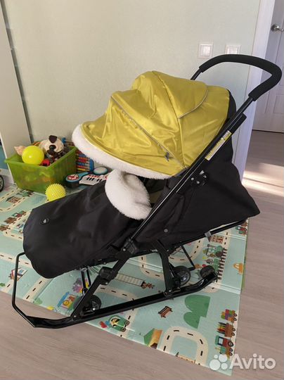 Детские санки коляска ника