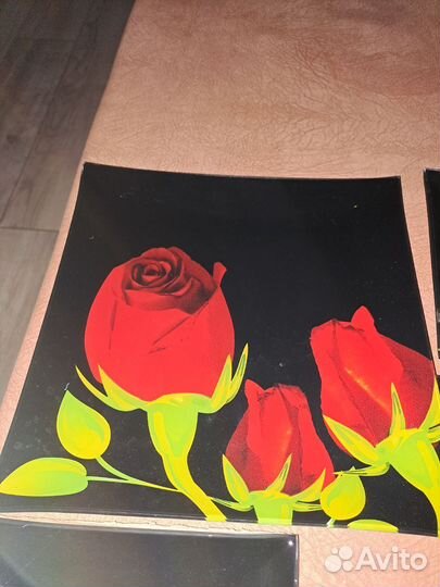 Набор квадратных тарелок 7 предметов новый