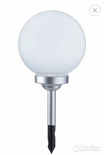 Светильник на солнечных батареях шар