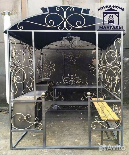 Беседка с мангалом под ключ / Гарантия до 10 лет