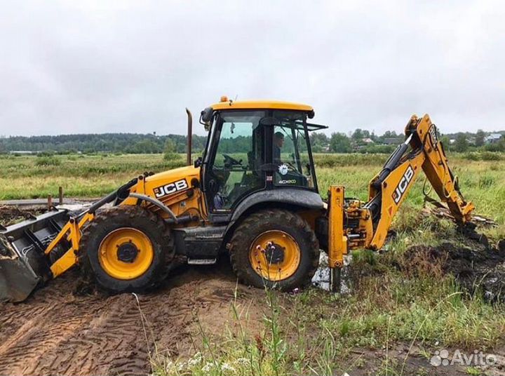 Аренда спецтехники экскаватор-погрузчик JCB