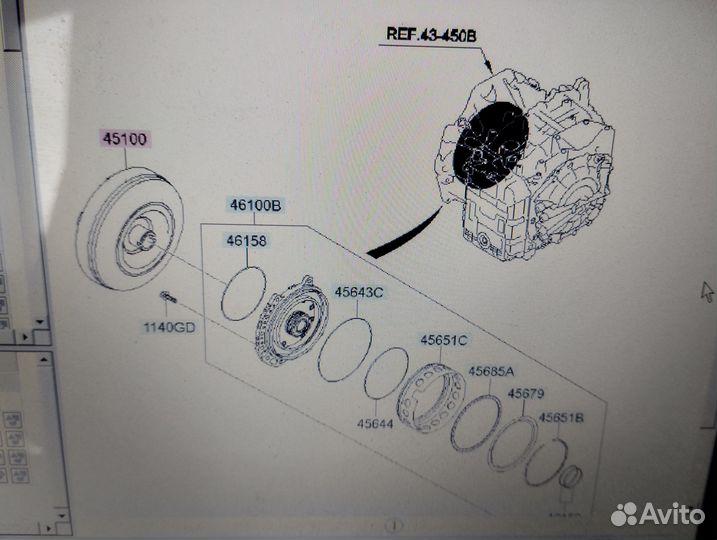451004G530 Гидротрансформатор