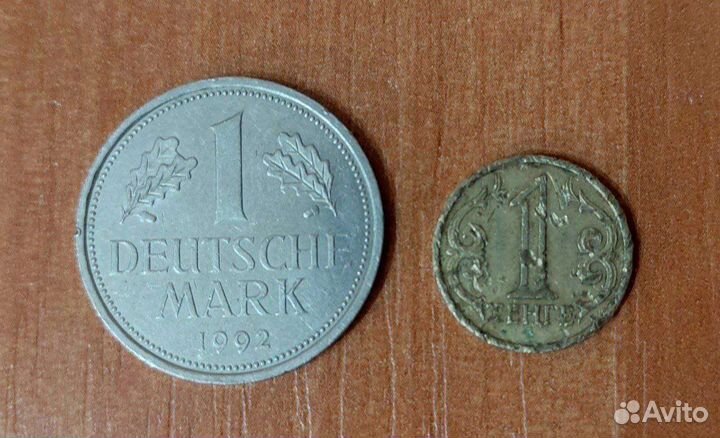 Монета фрг и Казахстана