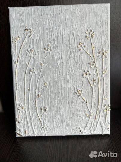 Текстурная картина Цветы