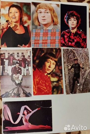 Открытки СССР 1974г. Вицин Пьеха Ненашева