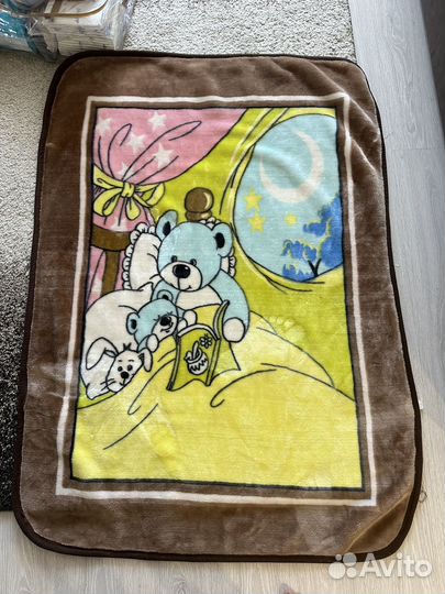 Плед детский плюшевый