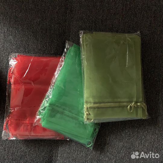 Мешочки подарочные из органзы 10/15