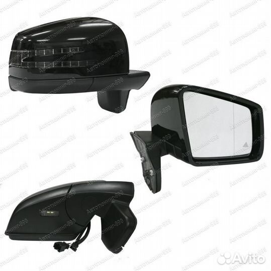 Зеркала рестайлинг черные Mercedes G-class W463