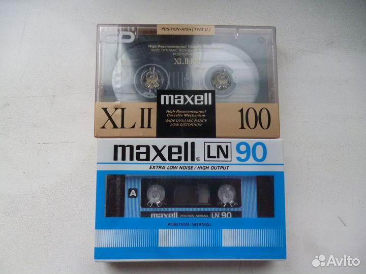 Аудиокассеты Maxell LN 90 Maxell XL II 100