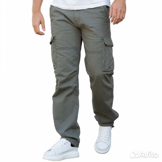 63206Брюки Restart оливковый