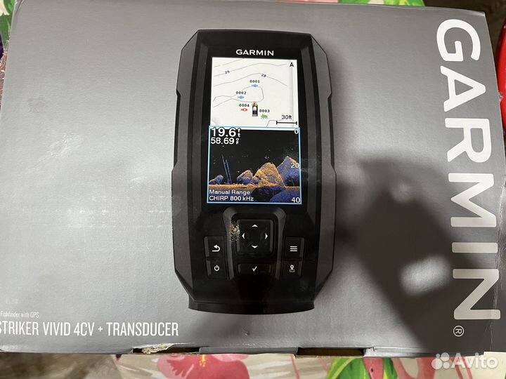 Эхолот Striker vivid 4CV с датчиком GT20 и АКБ 12V