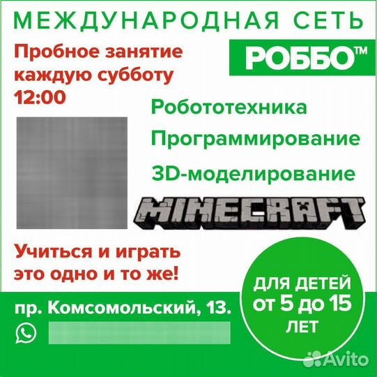 Программирование/робототехника/3D моделирование