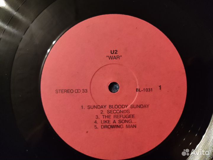 U2 - War lp vinyl Россия