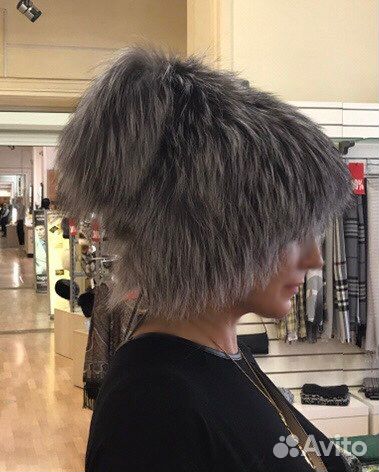 Шапка из чернобурки новая