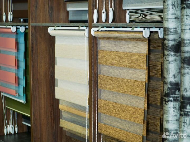 Рулонные шторы день ночь