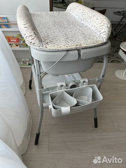 Столик chicco cuddle+bubble для пеленания+ванночка