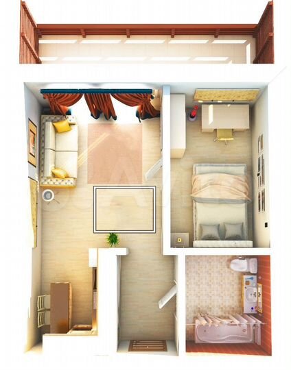 1-к. квартира, 39,5 м², 2/3 эт.