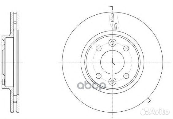 Диск торм.передн. dacia sandero II (01/13) 615