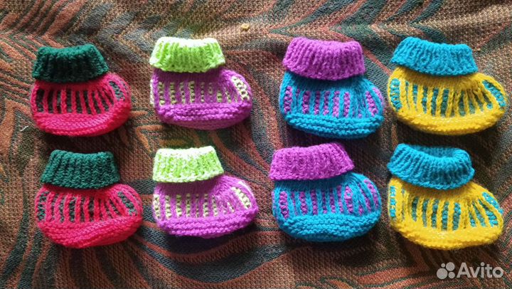 Носки мужские шерстяные, следки женские, пинетки