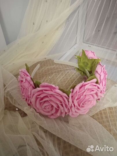 Ободок для волос ручной работы