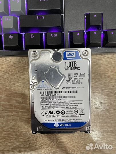 Жесткий диск 1 Тб форм-фактор 2.5