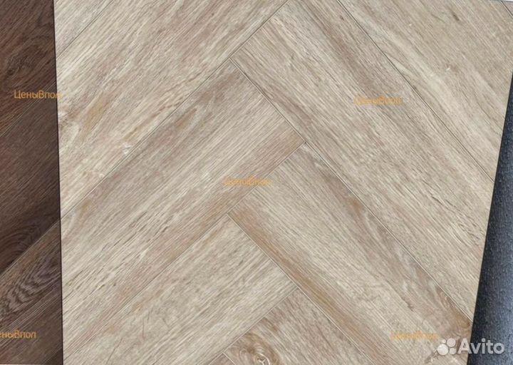 Кварцвиниловая плитка елочка