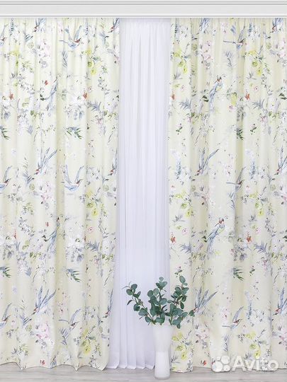 Комплект штор Райский сад 150x270 см - 2 шт, 175