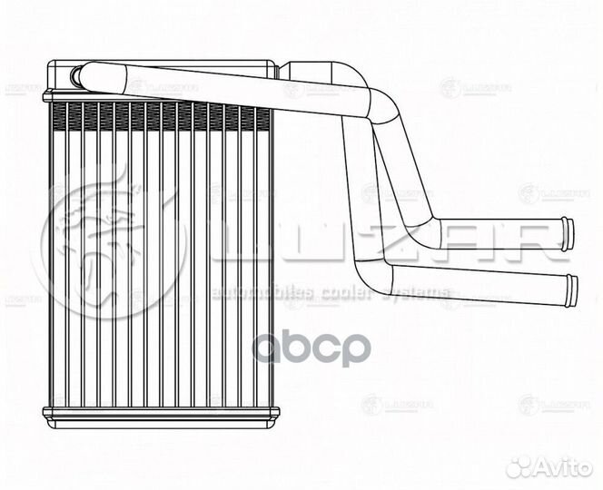 Радиатор отопителя Ford Mondeo (00) (LRh 1070)