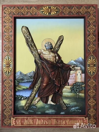 Резные иконы из дерева