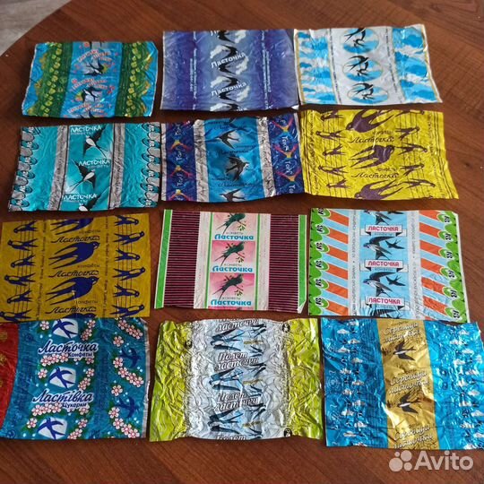 Фантики от конфет 1990-2000г