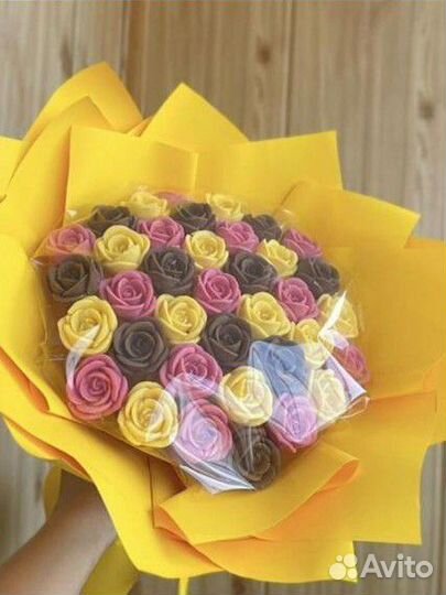 Съедобные букеты,шоколад,розы,цветы