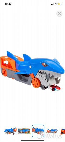 Набор игровой Hot Wheels голодная акула