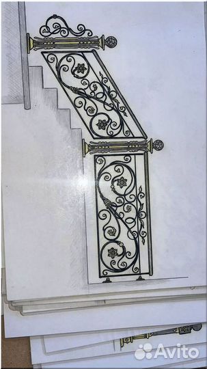 Кованые перила