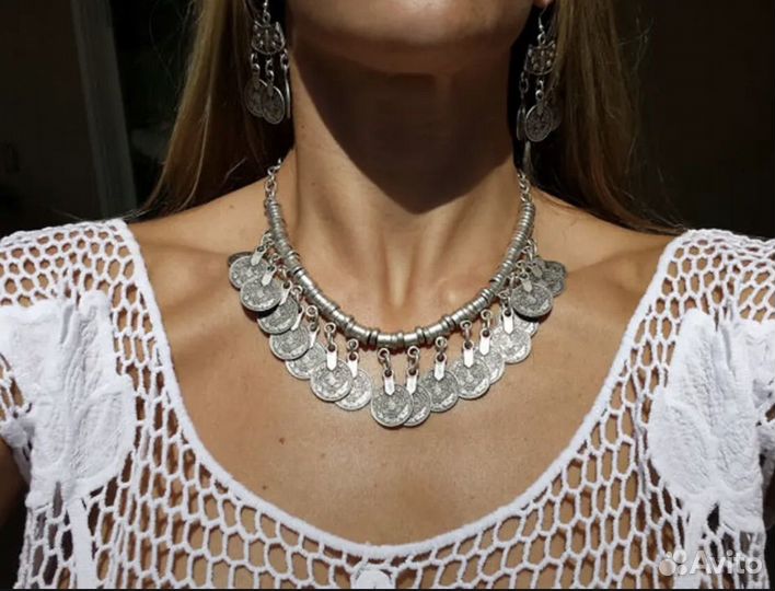 Ожерелье колье в этническом стиле бохо