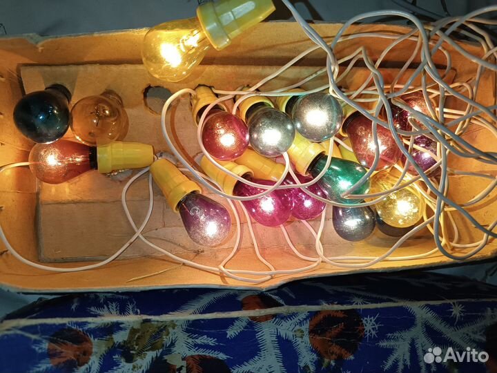 Гирлянда елочная новогодняя СССР