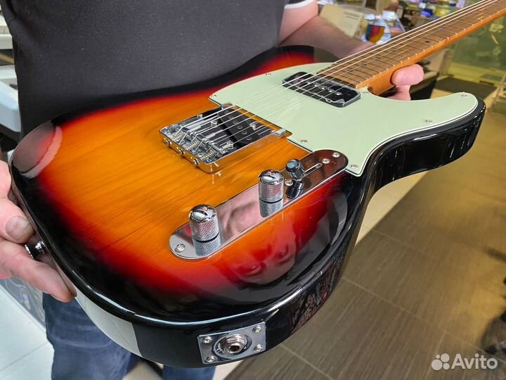 Sqoe SD130 SB электрогитара форма Telecaster