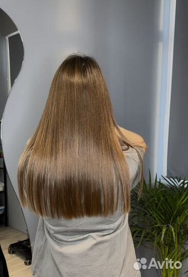Кератиновое выпрямление волос